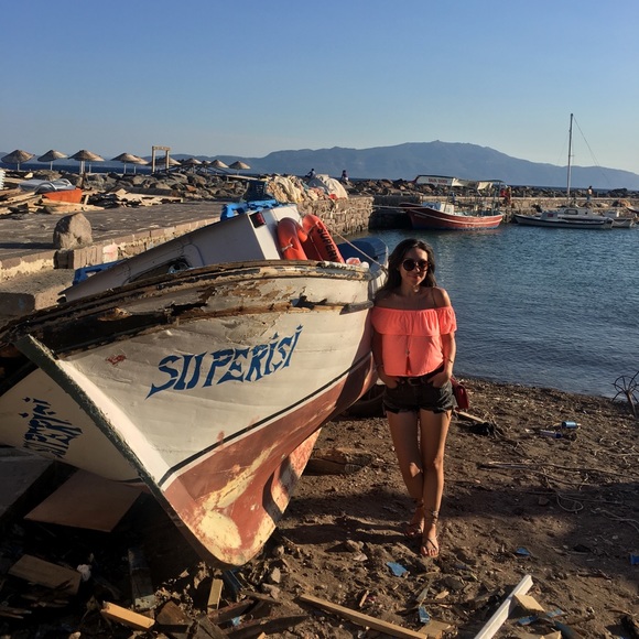 Topshop off the shoulder top size:4 🧡 brand new! - Picture 10 of 12